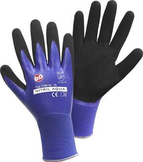 L+D Nitril Aqua 1169-XL najlon rukavice za rad Veličina (Rukavice): 10