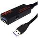 Roline USB kabel USB 3.2 gen. 1 (USB 3.0) USB-A utikač, USB-A utičnica 20.00 m crna 12.04.1072