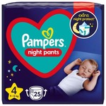 Pampers Night Value Pack pelene, veličina 4, 9kg-15kg, 25 kom