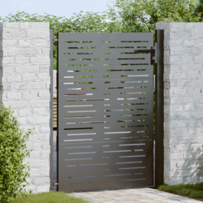 Dvorišna vrata - Vrtna vrata Vrtna vrata 105x75 cm Corten čelik kvadratni dizajn