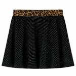 vidaXL Dječja suknja s uzorkom leoparda na pojasu crna 104