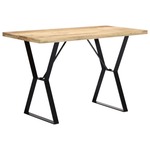 Blagovaonski stol od masivnog drva manga 120 x 60 x 76 cm