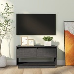 TV ormarić sivi 74 x 34 x 40 cm od masivne borovine