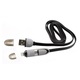 Kabel Lightning USB SBOX punjač, data - iPod, iPhone5/6/7/8 1m Black + MicroUSB