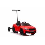 Auto na akumulator BMW M5 sa platformom za roditelja, crveni, lakirani