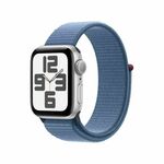 Apple Watch SE3 GPS 40mm Silver aluminium case with Winter Blue sport loop