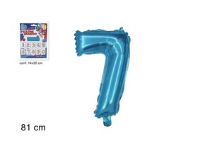 Balon folijski broj 7 plavi