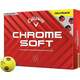 Callaway Chrome Soft 2024 Yellow Golf Balls TruTrack