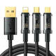 USB kabel Joyroom S-1T3015A5 3u1 USB-C / Lightning / Micro USB 3.5A 1.2m (crni)