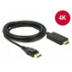 DELOCK DisplayPort 1.2/1.2a HDMI transformator Crno 3m 85318