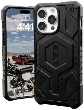 Urban Armor Gear Monarch Pro MagSafe stražnji poklopac za mobilni telefon Apple iPhone 15 Pro Max karbon crna boja
