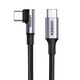 Kabel UGREEN, USB-C 2.0 (M) na kutni USB-C 2.0 (M), 5A, kutni 90°, 1m