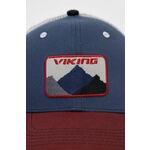 Kapa sa šiltom Viking Track glatka - šarena. Kapa sa šiltom iz kolekcije Viking. Model izrađen od lagana tkanina s prozračnim mrežastim umecima.