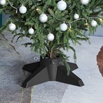 vidaXL Stalak za božićno drvce sivi 55,5 x 55,5 x 15 cm