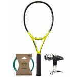Tenis reket Wilson Minions Clash 100 V2.0 - yellow/black + naciąg + usługa serwisowa