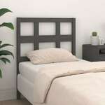 Uzglavlje za krevet sivo 95 5 x 4 x 100 cm od masivne borovine