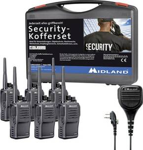 Midland G15 Pro PMR 6er Security inkl. MA 25-M C1127.S5 pmr ručna radio stanica 6-dijelni komplet