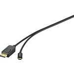 Renkforce USB-C® / DisplayPort adapterski kabel USB-C® utikač, DisplayPort utikač 1.80 m crna RF-4538166 USB-C® Display kabel