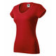 Majica kratkih rukava ženska FIT V-NECK 162 - L,Crvena