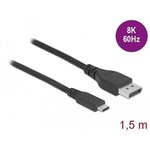 Kabel DELOCK, USB-C (M) na DisplayPort (M), DP Alt, 8K, 60 Hz, 1.5m