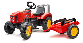 Falk traktor s prikolicom Supercharger - red