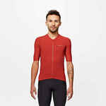Majica kratkih rukava Ultra EDR za cestovni biciklizam ciglastocrvena