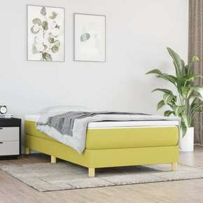 Okvir za krevet s oprugama zeleni 90x190 cm od tkanine