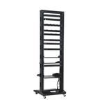 NaviaTec 19" 2 Post Open Frame Rack, 42U Black NVT-ORACK42U-606