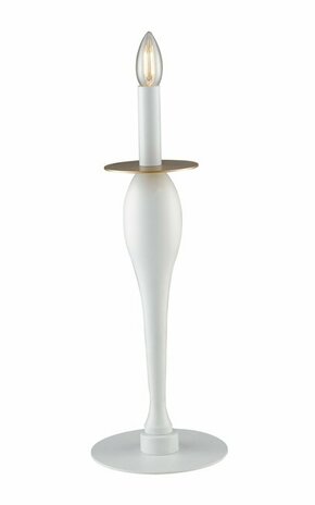 FANEUROPE I-ARMSTRONG/L1 BCO | Armstrong-FE Faneurope stolna svjetiljka Luce Ambiente Design 45cm s prekidačem 1x E14 saten bijelo