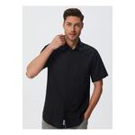 Lee Cooper Andre Men's Woven Shirt crna 232 LCM 241003/Black