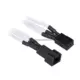 Kabel za napajanje ventilatora BitFenix 3-pin sleeved bijelo/crni (ČIŠĆENJE ZALIHA) P/N: BFA-MSC-3F30WK-RP