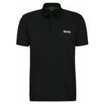 Muški teniski polo BOSS Paddytech Degradé-Jacquard Polo Shirt - black