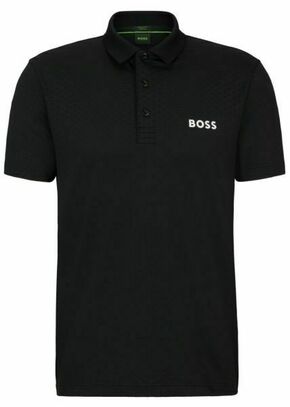 Muški teniski polo BOSS Paddytech Degradé-Jacquard Polo Shirt - black