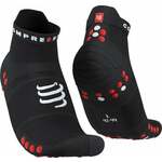 Compressport Pro Racing Socks v4.0 Run Low Black/Red T1 Čarape za trčanje