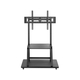 Manhattan TV &amp; Monitor Mount, Trolley Stand, 1 screen, Screen Sizes: 37-100", Black, VESA 200x200 to 800x600mm, Max 150kg, Shelf and Base for Laptop or AV device, Height-adjustable to four levels: 862