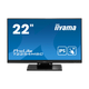 Iiyama ProLite T2254MSC-B1 monitor, IPS, 21.5", 16:9, 1920x1080, HDMI, Display port, USB, Touchscreen