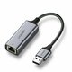 Vanjski adapter UGREEN Gigabit Ethernet USB 3.0 (sivo)