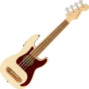 Fender Fullerton Precision Bass Uke Bas ukulele Olympic White