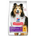 Hill's Sensitive Stomach &amp; Skin Adult Medium suha hrana za pse, s piletinom, 14 kg
