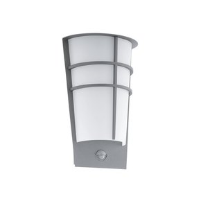 EGLO 96017 | Breganzo Eglo zidna svjetiljka sa senzorom 2x LED 360lm 3000K IP44 srebrno