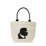 Karl Lagerfeld Shopper torba ecru/prljavo bijela / crna