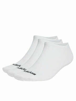Niske unisex čarape adidas Thin Linear Low-Cut Socks 3 Pairs HT3447 white/black