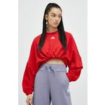 ADIDAS SPORTSWEAR Sportska sweater majica 'Dance Versatile' crvena / bijela