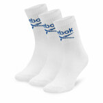 Set od 3 para unisex visokih čarapa Reebok R0255-SS24 (3-pack) Bijela