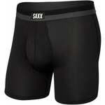 SAXX Sport Mesh Boxer Brief Black L Donje rublje za fitnes