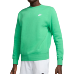 Muška sportski pulover Nike Swoosh Club Crew - spring green/white