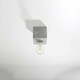 Siva stropna svjetiljka 10x10 cm Gabi – Nice Lamps