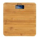 KEDO Osobna elektronska vaga , LCD, max. 180kg, bambus-staklo
