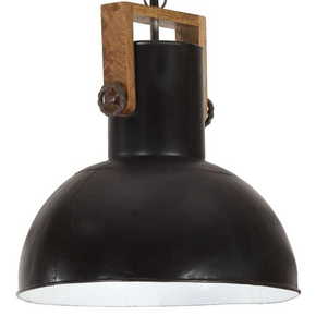 VidaXL Industrijska viseća svjetiljka 25 W crna okrugla 42 cm E27