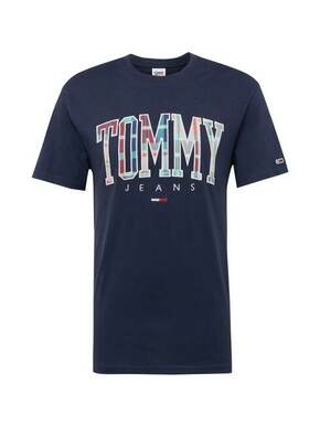 Tommy Jeans Majica mornarsko plava / tirkiz / crvena / bijela